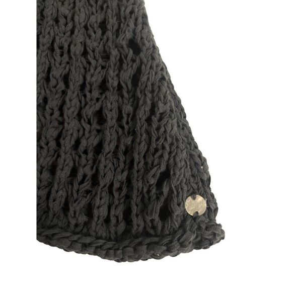 Pure Handknit Gray Open Weave Sleeveless sweater Small Medium - Picture 4 of 5